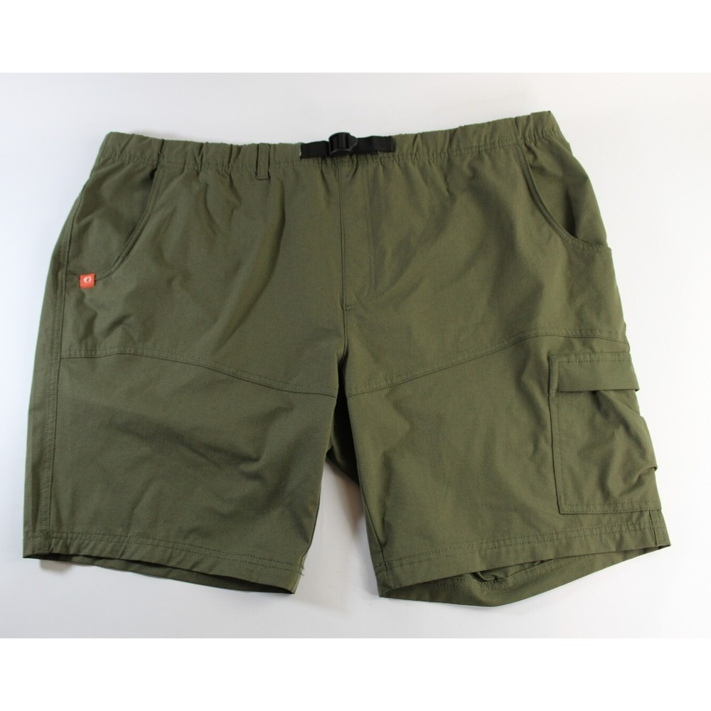 The American Outdoorsman Shorts Mens 2XL Cargo‎ Hiking Fishing 50spf Green New